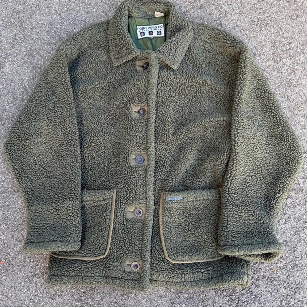 Vintage 90s Nicole Betisti Point Zero Sherpa Jacket